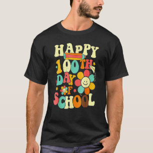 T-shirt 100e jour d'école Enseignant Enfants Enfant Heureu