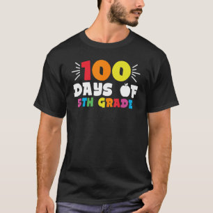 T-shirt 100e jour Enseignant de cinquième année 100 jours