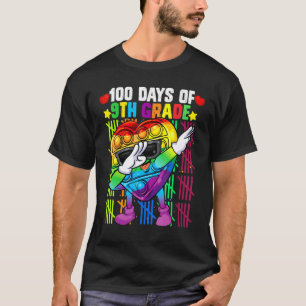 T-shirt 100e Jours De 9e Année Dabbing Colorful Fidget To