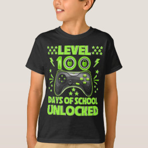 T-shirt 100ème Jour De Chemise D'École Pour Enfants Jeux V