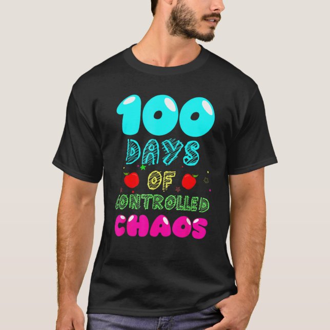 T-shirt 100ème Jour De Conception Drôle De L'École Pour La (Devant)