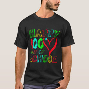 T-shirt 100ème Jour De L'École 100 Jours Jolies Étudiants 