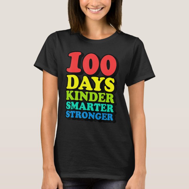 T-shirt 100ème Jour De L'École Enseignants Enfants Jeune J (Devant)