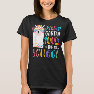 T-shirt 100ème Jour De L'École No Prob Llama 100 Jours De