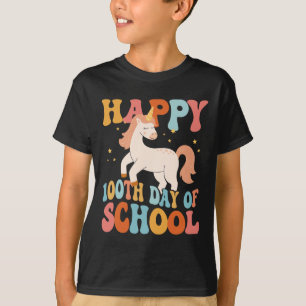 T-shirt 100ème Jour De L'École Unicorne Enseignants Enfant