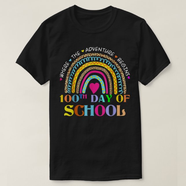 T-shirt 100ème Jour De L'Enseignant De L'École - 100 Jours (Design devant)