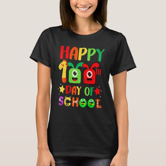 T-shirt 100th Day Of School Teacher 100 Days Smarter Rainb (Devant)