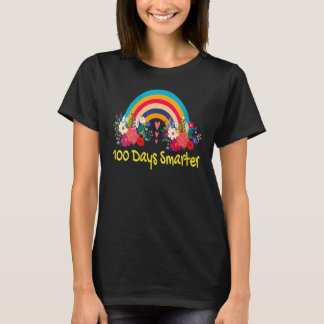 T-shirt 100th Day Of School Teacher Cute 100 Days Smarter 
