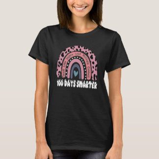 T-shirt 100th Day of School Teacher Leopard Rainbow 100 Da