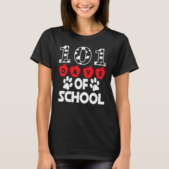 T-shirt 101 Day School Shirt 100th Day Of Magical Teacher  (Devant)