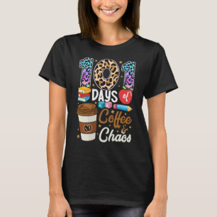 T-shirt 101 jours de café et de chaos 101e jour de rentrée
