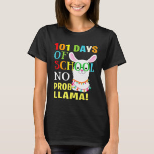 T-shirt 101 Jours d'école No Prob Llama 100e Jour de Sch