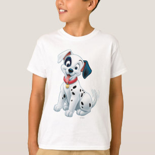 T-shirt 101 patchs dalmatiens agitent sa queue
