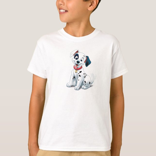 T-shirt 101 patchs dalmatiens agitent sa queue Disney (Devant)
