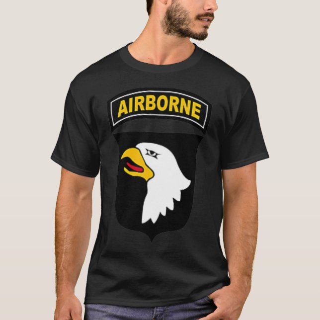 T-shirt 101e division aéroportée - Attaque aérienne - Para (Devant)