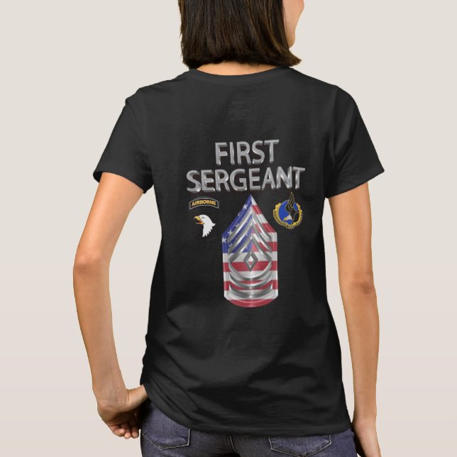 T-shirt 101e division aéroportée Premier sergent "TOP" (Dos)
