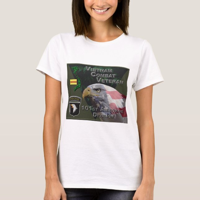 T-shirt 101e Division aéroportée Viêt Nam Vétérinaire de c (Devant)