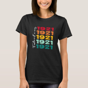 T-shirt 102e anniversaire vintage Fabuleux 1921 Anniversai