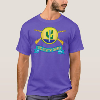 T-shirt 103e division d'infanterie avec Br SSI Ruban X