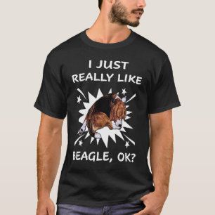 T-shirt 104 J'Aime Vraiment Le Beagle