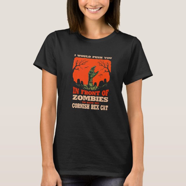 T-shirt 10548100049^Vous pousser dans les zombies pour sau (Devant)
