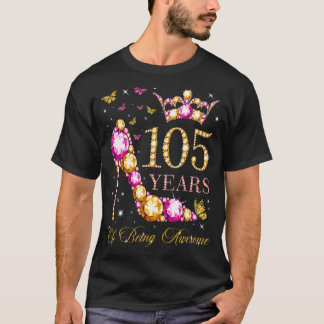 T-shirt 105 Ans D'Être Impressionnant 105 Ans 105E Bir