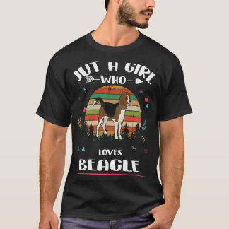 T-shirt 109 Juste Une Fille Qui Aime Le Beagle