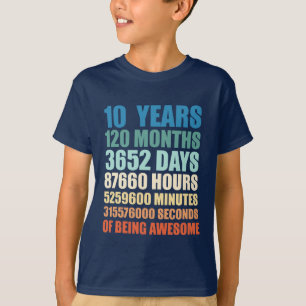 T-shirt 10 ans 10e anniversaire de naissance d'une petite 