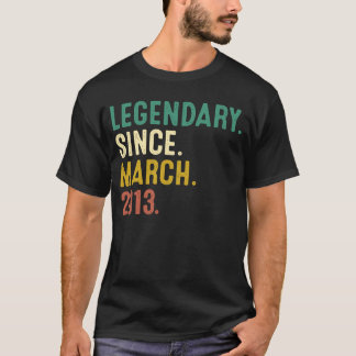 T-shirt 10 ans de légende depuis mars 2013 10e anniversair
