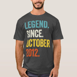 T-shirt 10 ans de légende depuis octobre 2012 10e annivers