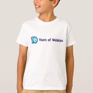 T-shirt 10 ans de logo de Webkinz