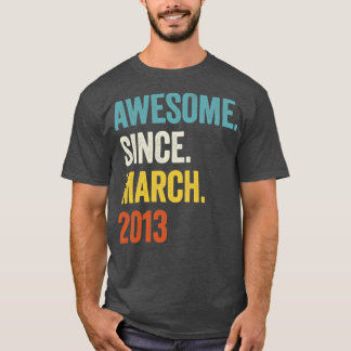T-shirt 10 ans d'émerveillement depuis mars 2013 10e anniv