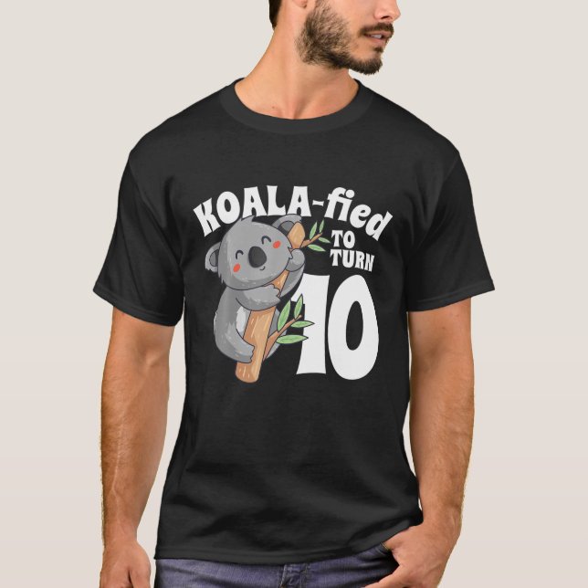 T-shirt 10 Ans Koala Anniversaire Koalafied Girl 10E Gir (Devant)