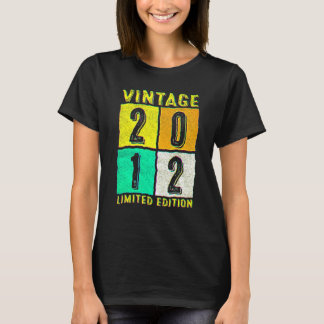 T-shirt 10 ans Vintage 2012 10e anniversaire 2