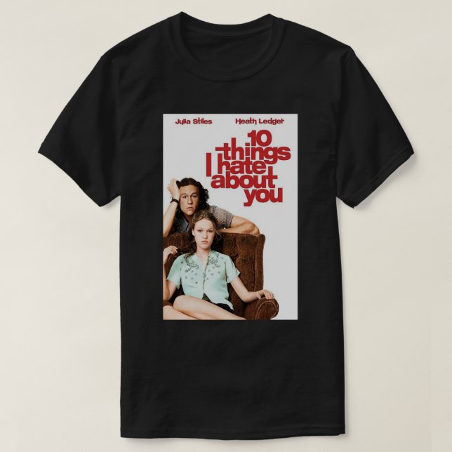 T-shirt 10 choses que je déteste à votre sujet Poster Post (Design devant)