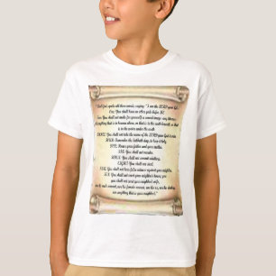 T-shirt 10 commandements