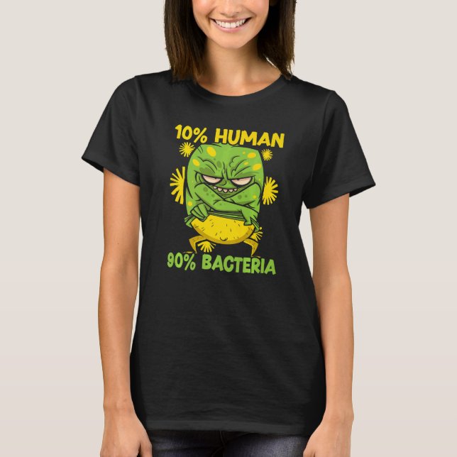 T-shirt 10 Micro-biologistes Bacteria Science (Devant)