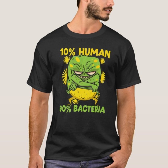 T-shirt 10 Micro-biologistes Bacteria Science (Devant)