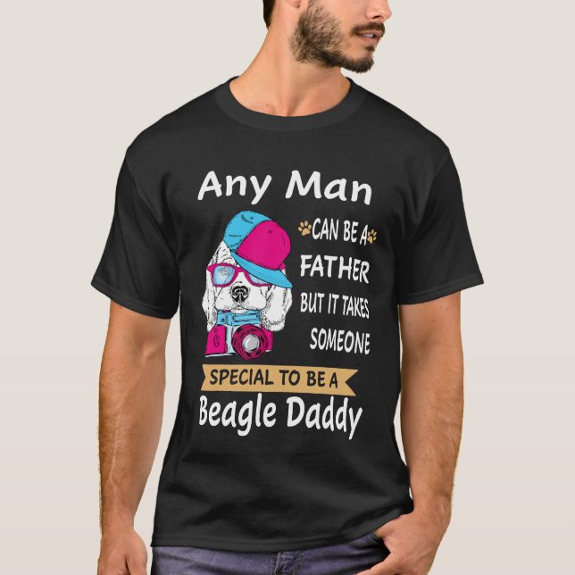 T-shirt 10 N'Importe Quel Homme Beagle Papa (Devant)