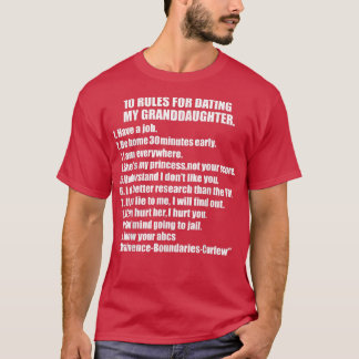T-shirt 10 Règles Rencontre Ma petite-fille Tee Overprotec