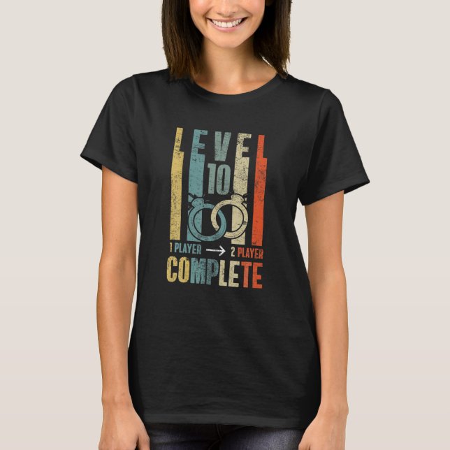 T-shirt 10E 10 Anniversaire Mariage Cadeau Retro Husban (Devant)