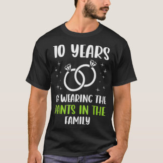 T-shirt 10e 10 ans Mariage Anniversaire Pantalon drôle Hus