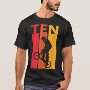 T-shirt 10e anniversaire 10 ans enfants Bmx vélo Lover B-d