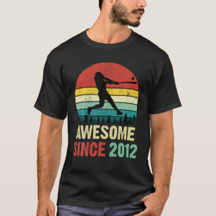 T-shirt 10E Anniversaire Baseball 10 Ans Awesome Depuis