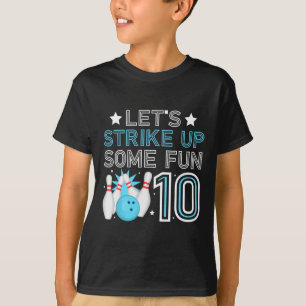 T-shirt 10e anniversaire Bowling Boy 10 ans Old Bowlin