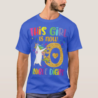 T-shirt 10e anniversaire Cadeau Cette fille est maintenant