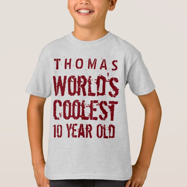 T-shirt 10e anniversaire Cadeau le plus vieux A11 de 10 an (Devant)