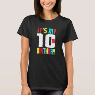 T-shirt 10e anniversaire C'est mon 10e anniversaire Bi 10 