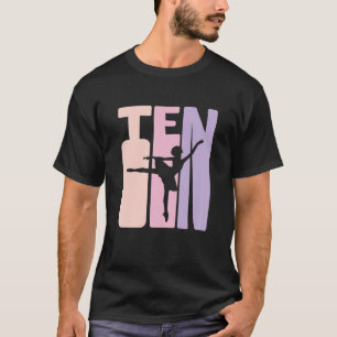 T-shirt 10E Anniversaire Danseuse De Ballet Cadeau 10 Ans 