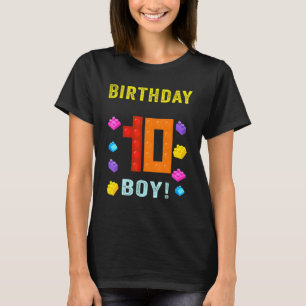 T-shirt 10e anniversaire Dix édifice vieux de 10 ans Bâtim